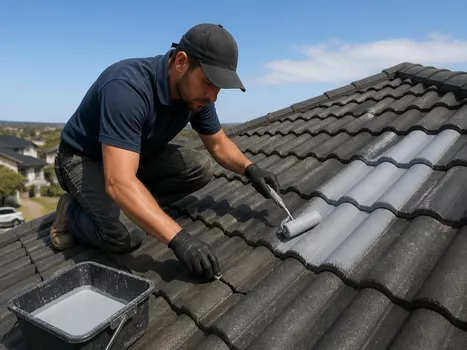 Roof repair and priming in Armstrong Creek Vic