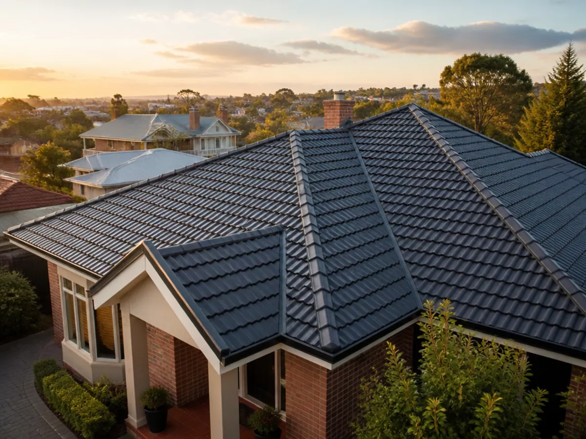 Completed roof restoration in Belmont, Victoria