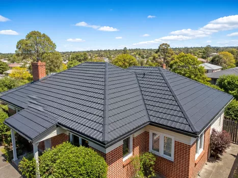 Finished roof restoration with a fresh coating