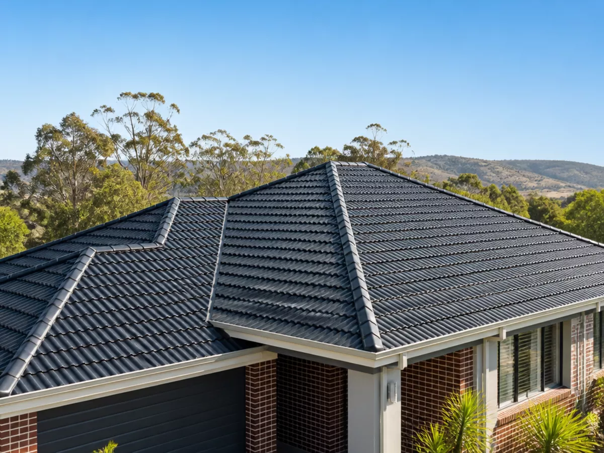 Beautifully restored roof on a residential home in Charlemont, showcasing quality roof restoration work.