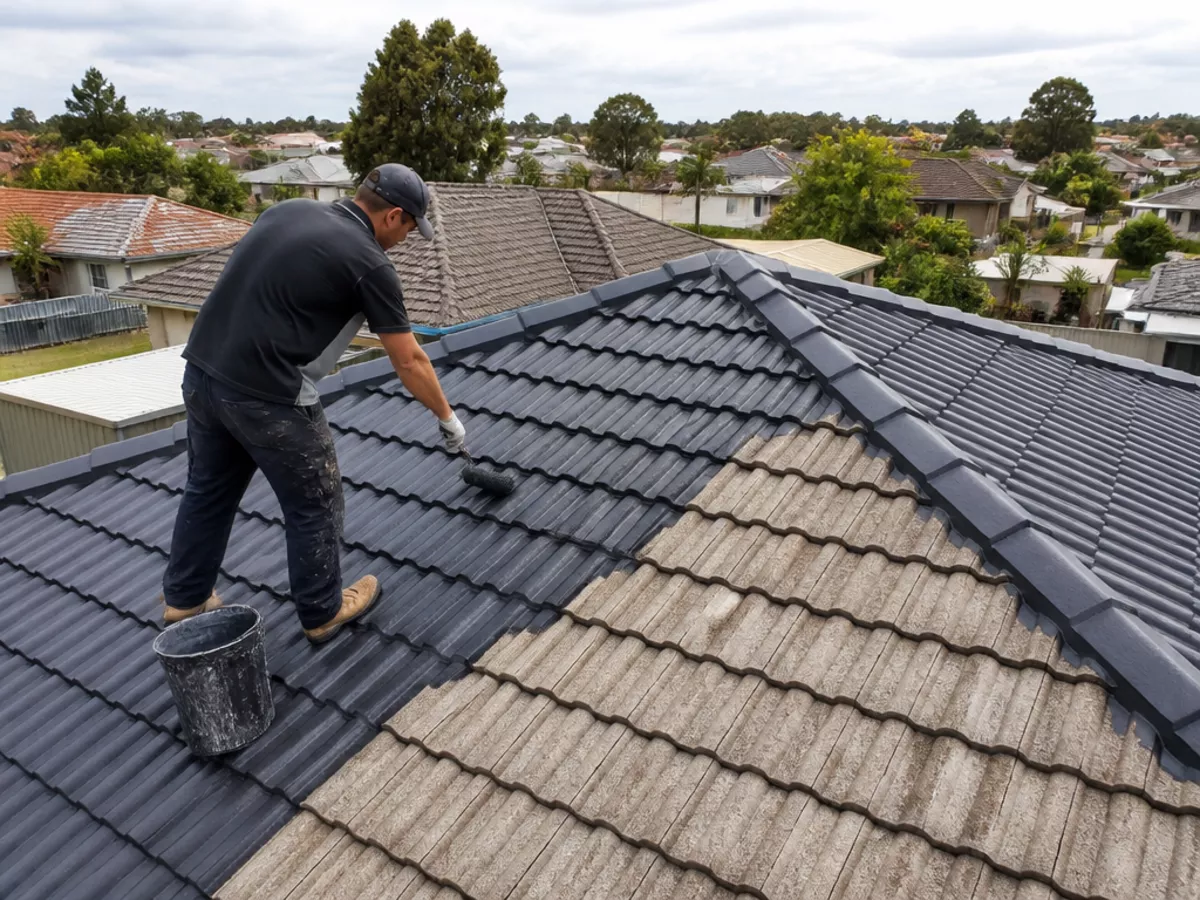 Completed roof restoration in Corio, Vic