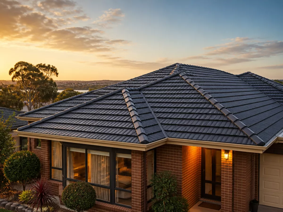 Finished roof restoration in Norlane, Victoria