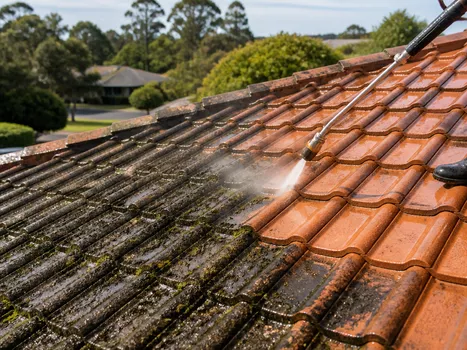 Roof cleaning process in Waurn Ponds